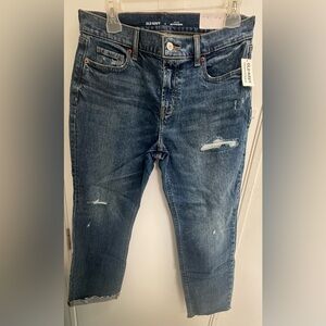 Old Navy Boyfriend Mid-Rise Ankle Jeans